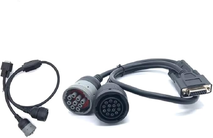 4576114 9 Pin Male and 14 Pin Female for CAT 3177485 ET3 Y Cable Truck Diagnostic Adapter Cable, Compatible with Heavy-Duty Trucks Bus Construction Machinery and Industrial Equipment