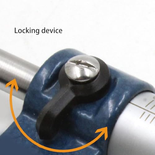 Yosoo Health Gear 75 to 100mm Micrometer, Outside Micrometer Set for Length Diameter Measurement, Stainless Steel Micrometer with Tungsten Carbide Faces for Machinist
