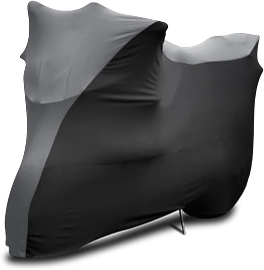 WinPower Indoor Motorcycle Cover, Soft Stretch Elastic Dustproof Scratchproof Protection Cover for Motorbikes, 116 x 43 x 55 inches