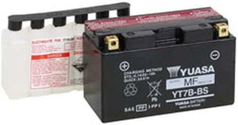 Yuasa YUAM62T7B YT7B-BS Maintenance Free AGM Battery with Acid pack