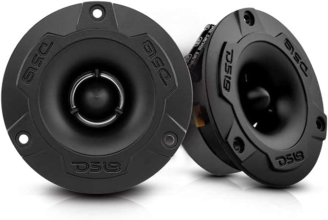 DS18 PRO-GM6.4PK Mid and High Complete Package - Includes 2X Midrange Loudspeaker 6" and 2X Aluminum Super Bullet Tweeter 1" Built in Crossover - Door Speakers for Car or Truck Stereo Sound System