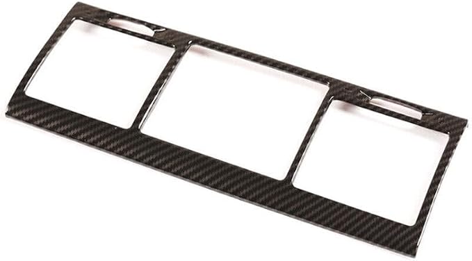Car Central Air Condition Outlet Vent Cover Frame Trim，Fit forMercedes-Ben-z G Class W463 G350 G55 G63 2004 2005 2006 2007 2008 2009 2010 2011，ABS Center Control Air Vent Outlet Trim (Carbon Fiber)