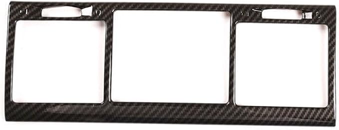 Car Central Air Condition Outlet Vent Cover Frame Trim，Fit forMercedes-Ben-z G Class W463 G350 G55 G63 2004 2005 2006 2007 2008 2009 2010 2011，ABS Center Control Air Vent Outlet Trim (Carbon Fiber)