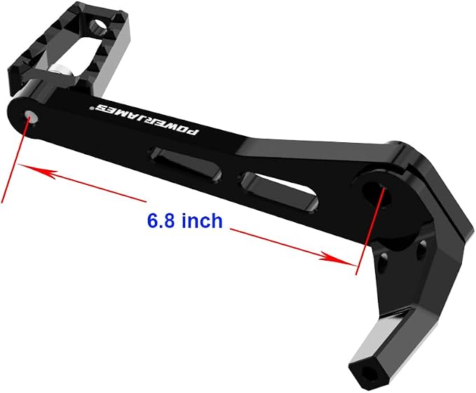POWER JAMES Black Foot Brake Shift Lever Footpeg Fits for Harley 18-23 Street Bob, Low Rider, Softail Standard FXBBS FXST FXRST with Mid-Control (Black)