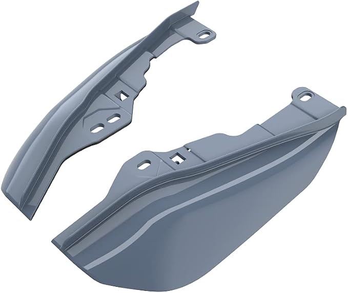 Advanblack 2024 RG Mid Frame Air Deflectors Compatible for Harley Touring Street Glide, Road King, Electra Glide, 2009-2025(Gunship Gray)