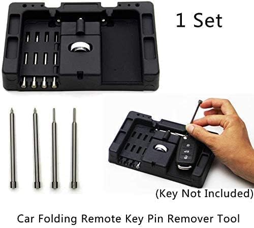 HERCHR Car Folding Remote Key Pin Remover Tool Terminal Removal Tool Kit Car Pin Extractor Remove Pin Depinning Tool Connector Pin Removal Tool Pin Pusher Tool