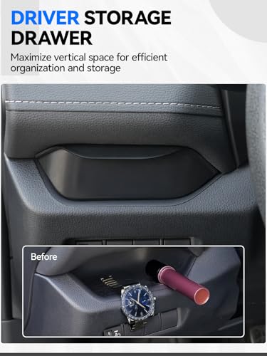 ELECFRESH 2PCS Door Side Trash Can and 6PCS Center Console Organizer Tray Compatible with 2019-2024 2025 Toyota RAV4