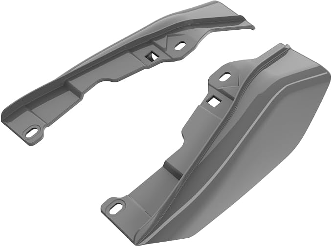 Advanblack 2026 Road Glide Mid Frame Air Deflector, Dark Billiard Gray Air Deflector Heat Shield Compatible with Harley Touring Street Glide, Road King, Electra Glide, 2009-2026