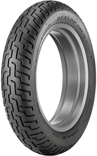 Dunlop D404 Front Motorcycle Tire 80/90-21 (48H) Black Wall - Fits: Kawasaki Vulcan Custom VN900 2006-2016
