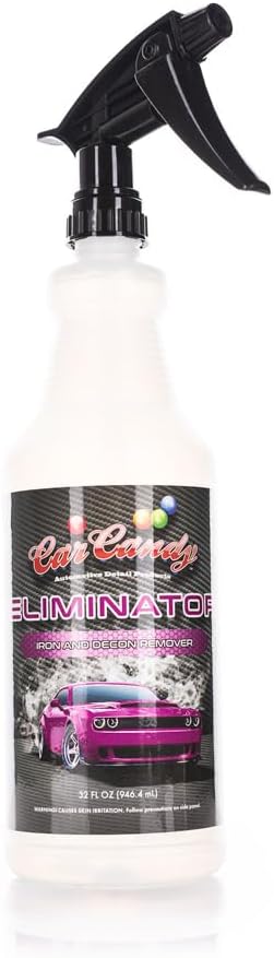 CarCandy Eliminator - Iron and Decon Remover; pH-neutral formula; Safe on All Exterior Surfaces and Wheel Types - 32 oz