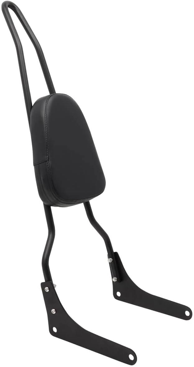 Passenger Sissy Bar Rear Backrest Pad for Honda Rebel 250 CMX250 CA250 All Year, Black