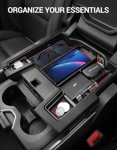 Motrobe Dodge RAM 1500 2500 3500 Armrest Storage Box and Dodge RAM 1500 Door Side Storage Tray