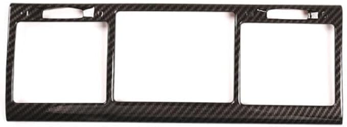 Car Central Air Condition Outlet Vent Cover Frame Trim，Fit forMercedes-Ben-z G Class W463 G350 G55 G63 2004 2005 2006 2007 2008 2009 2010 2011，ABS Center Control Air Vent Outlet Trim (Carbon Fiber)