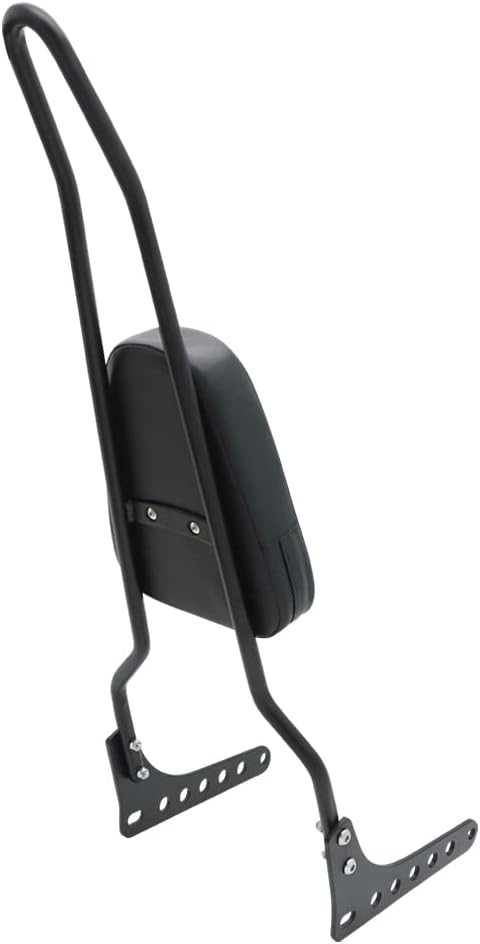 Black Motorcycle Passenger Backrest Sissy Bar for 2018-2023 Harley Davidson Softail Heritage Classic FLHC 114 FLHCS Slim FLSL Street Bob FXBB Deluxe FLDE 107 Rest Pad