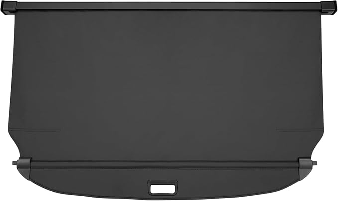 Powerty Cargo Cover for 2024 2025 2026 Hyundai Santa Fe Accessories Trunk Cover Retractable Trunk Shielding Shade Cargo Luggage Cover Black
