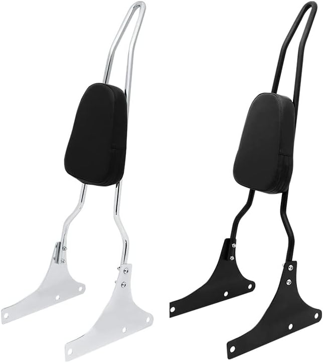 Motorcycle Rear Passenger Backrest Sissy Bar Compatible With Harley Davidson Heritage Softail FXSTC FLSTC Springer FLSTS Fat Boy EFI FLSTF,Black
