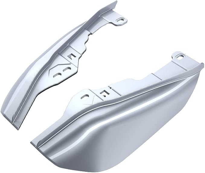 Advanblack 2024 RG Mid Frame Air Deflectors Compatible for Harley Touring Street Glide, Road King, Electra Glide, 2009-2025(Brilliant Silver)