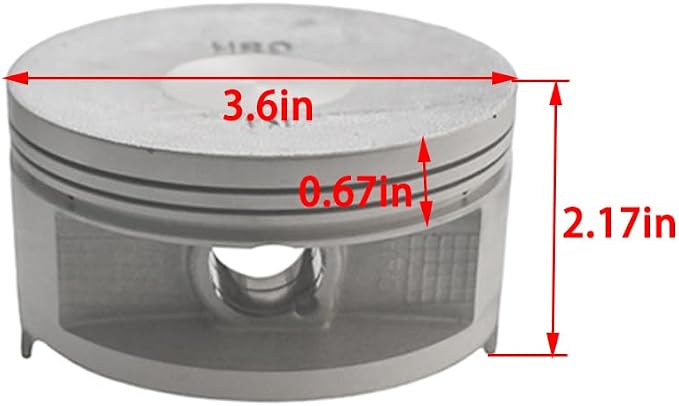 Upgrade Cylinder Piston Top End Kit fit for Honda 2012-2019 TRX500 FM/FE/FPE/FPM Fourtrax Foreman, 2015-2019 TRX500 FA/FM Foreman Rubicon 500 4x4