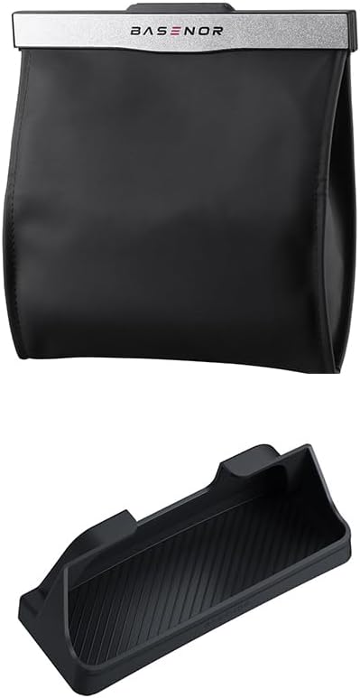 BASENOR Tesla Model Y Trash Can and Model Y Center Console Sunglasses Holder