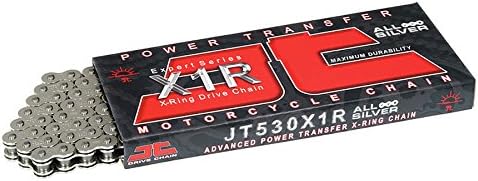 JT Chain JTC530X1RNN108RL (530 Series) Nickel 108 Link Heavy Duty X-Ring Chain with Connecting Link