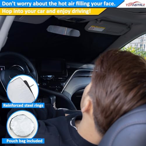 TOPINSTALL 2026 New Console Tray and Sunshade Compatible with 2026 Ford Bronco Sport Accessories, Long Compartment Storage Organizer Front Window Sun Protector（Not for Full Size Bronco