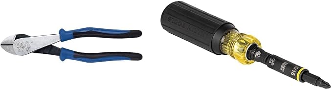 Klein Tools J2000-48 Pliers & 32500HD Multi-Bit Screwdriver/Nut Driver