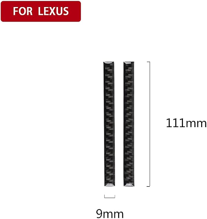 Soft Carbon Fiber Car Interiors Navigation Trim 2/Piece Decorative Stickers for Lexus RC300 350 200T 15-24 IS250 13-20 Carbon Fiber Interior Accessories