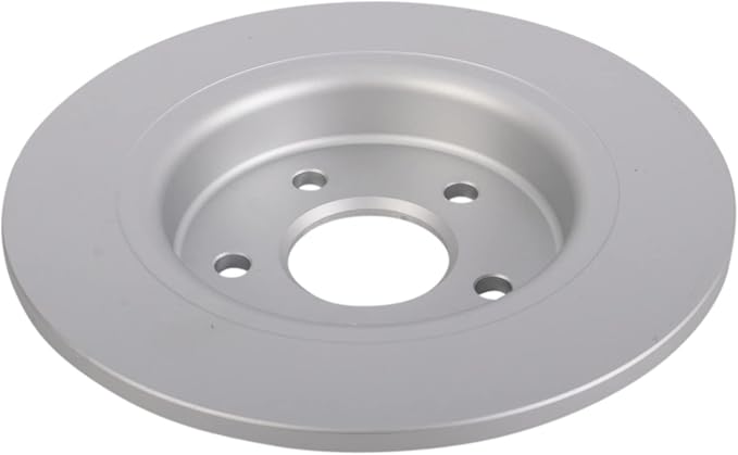 TRQ Rear Brake Rotor Set Solid G Coated Compatible with 2008-2013 Volvo C30 2006-2013 C70 2005-2011 S40 2005-2011 V50