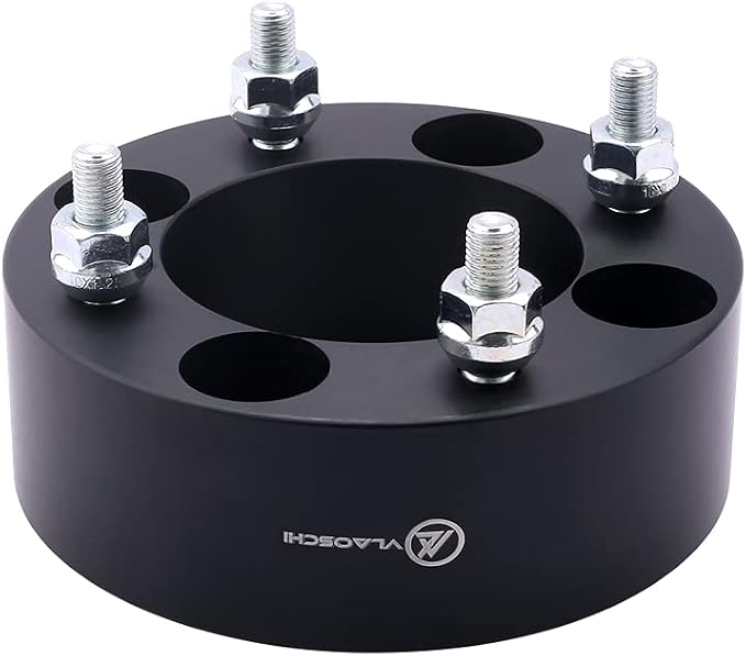 Black Forged 4x110 to 4x137 ATV Wheel Adapters 2 Inch with 10x1.25 Studs Compatible with Honda Suzuki-Yamaha-Kawasaki 4 Lug for Foreman Rincon Rancher Kodiak Grizzly King Quad - Pack of 4