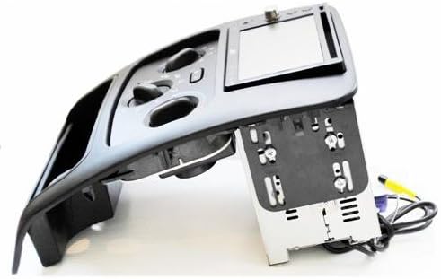 Aftermarket Double Din Stereo Installation Dash Kit Bezel + Standard Wire Harness & Antenna Adapter Compatible with Jeep Liberty 2003-2007