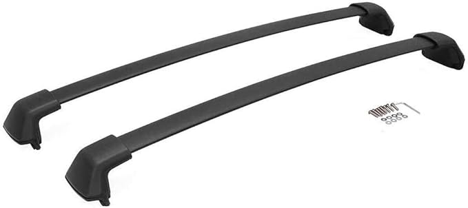 4Pcs Side Rails + Cross Bars for 2012-2016 Honda CRV CR-V OE Style Roof Rack Luggage Carrier Black