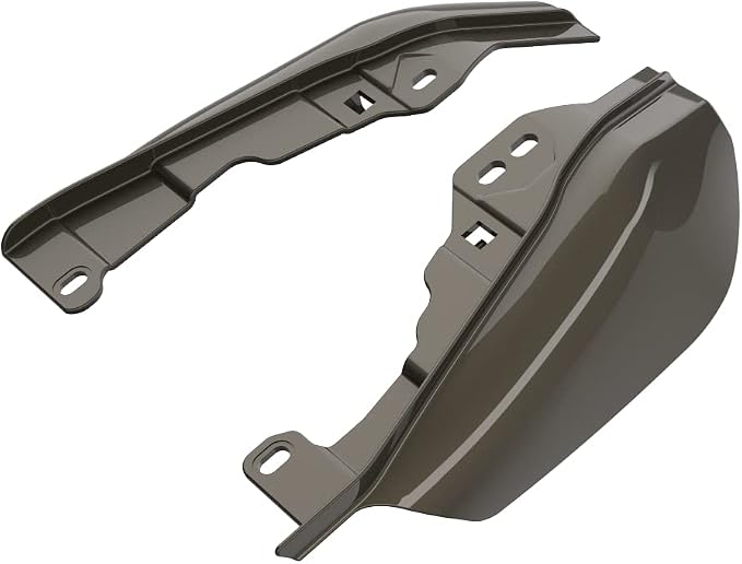 Advanblack 2024 RG Mid Frame Air Deflectors Compatible for Harley Touring Street Glide, Road King, Electra Glide, 2009-2025(River Rock Gray)