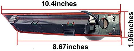 Brake Light Backup Camera Compatible for Ford Transit Custom Rear High Level Brake Light Reversing Parking Camera from 2012-2015 with 7 inch Clip-on Mirror Monitor