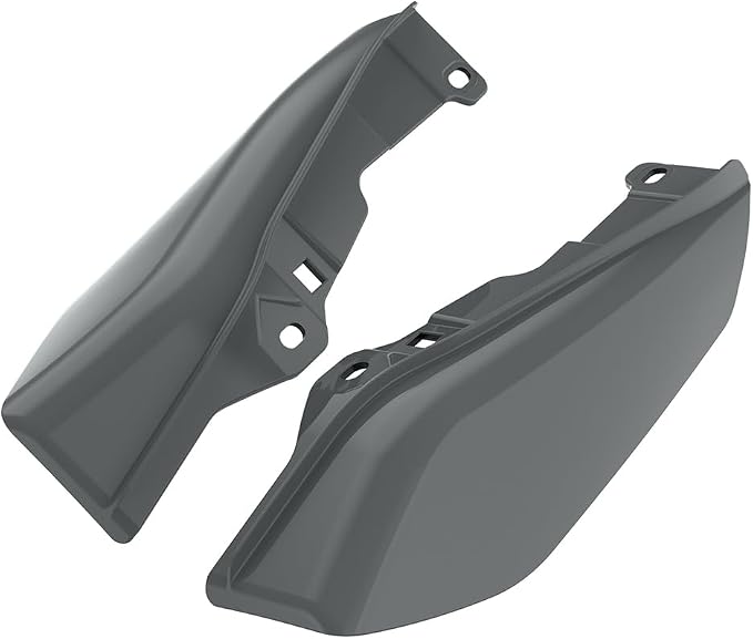 Color - Matched Mid Frame Air Deflectors Heat Shield, Perfectly Fit for Harley Touring Models 2009-2026 Gunship Gray