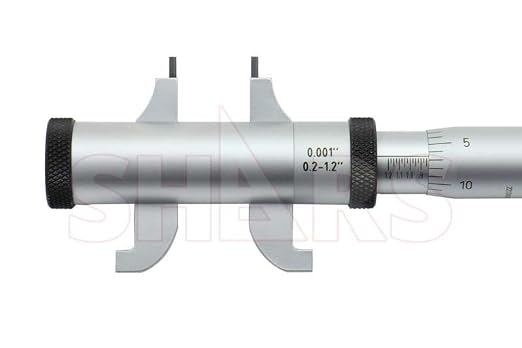 Shars 0.2-2.2" Inside Micrometer 0.00024" Accuracy, 0.001" Graduation 303-2100 P