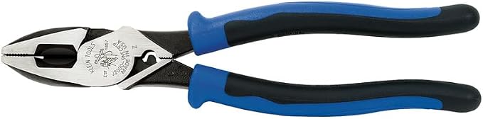 Klein Tools Linemans Pliers, Ratcheting Screwdriver, Side Cutter 9-Inch, 11-in-1 Multi Tool