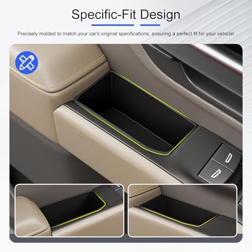 Door Side Storage Box Compatible with 2022-2026 Chevy Silverado GMC Sierra 1500 Center Console Shifter Storage Box Replacement for 2022-2026 Chevy Silverado Accessories