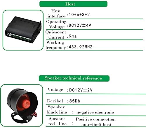 Central Car System Kit System Alarm Immobiliser Keyless Entry Locking Security