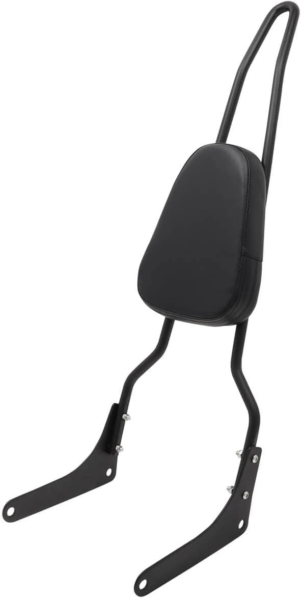 Passenger Sissy Bar Rear Backrest Pad for Honda Rebel 250 CMX250 CA250 All Year, Black
