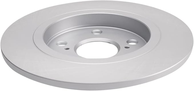 TRQ Rear Brake Rotor Set G Coated Solid Compatible with 2009-2010 Pontiac Vibe 2016 Scion iM 2008-2015 xB 2017-2018 Toyota Corolla iM 2009-2013 Matrix