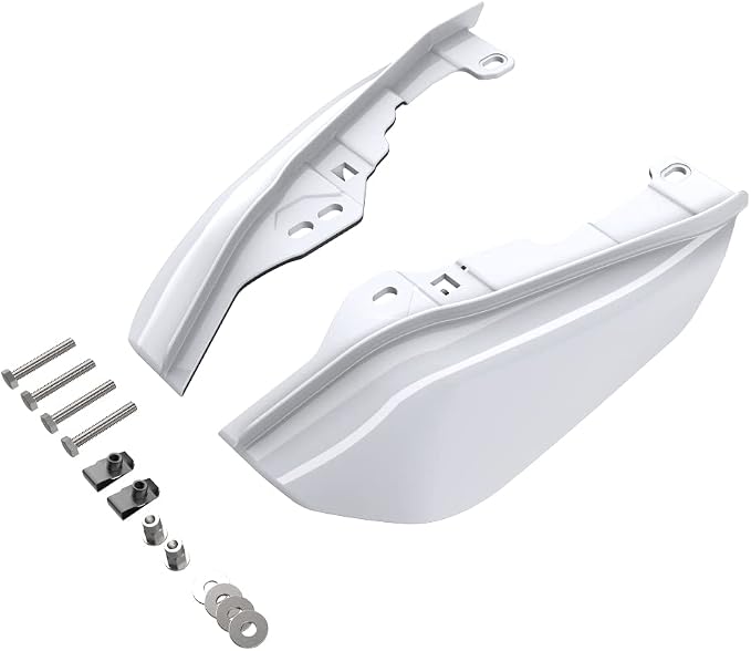 Advanblack 2024 RG Mid Frame Air Deflectors Compatible for Harley Touring Street Glide, Road King, Electra Glide, 2009-2025(Crushed Pearl/Crushed Ice Pearl)
