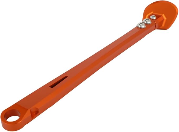 Motorcycle Kickstand Adjustable Foot Side Kick Stand for 150 200 250 300 350 400 450 500 505 530 EXC XC XCW XCF XCFW EXCF EXCR XCRW 2017-2023 Supermoto Enduro Motocross Orange