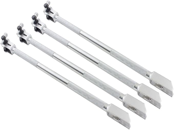 Mytee Products 4 Pack 39.5" Combination Ratcheting Winch Bar for Flatbed Trailer - Chrome Carbon-Steel Combo Winch Bar with Non-Slip Handle & Square Head for Chain Lever Binders