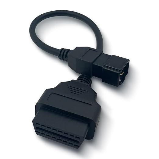 OBD2 Adapter Cable for HITACHI 24V Diesel Vehicles 4 Pin OBD2 16Pin to OBD1 4Pin OBDII Car Diagnostic Connector Compatible with OBD II Diagnostic Scanner