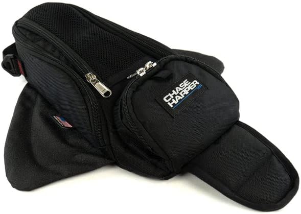 Chase Harper USA 1602M Black Manta X2 Magnetic Tank Bag - Water-Resistant, Tear-Resistant, Industrial Grade Ballistic Nylon with Anti-Scratch Rubberized Polymer Bottom, Super Strong Neodymium Magnets