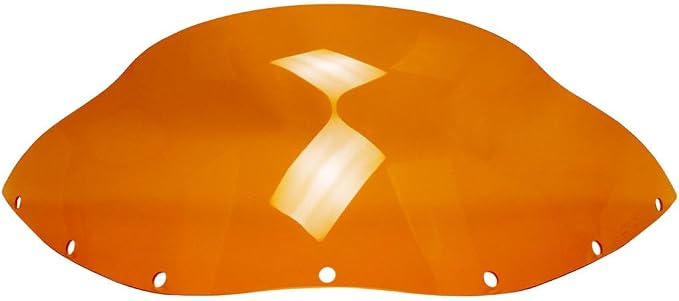 POWERAJAMES PMMA Windshield Windscreen for Harley Davidson Dyna Street Bob Low Rider Sport Glide Road King Wwith FXRT Out Fairing (PMMA Orange)