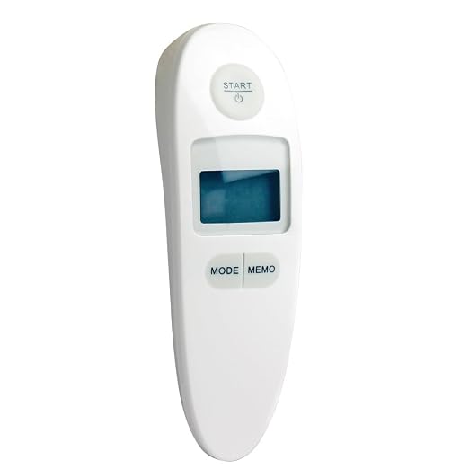 ADC Adtemp 431 Essentials 1-Second Non-Contact Infrared Thermometer with Color-Coded Backlight and 10-Reading Memory, White
