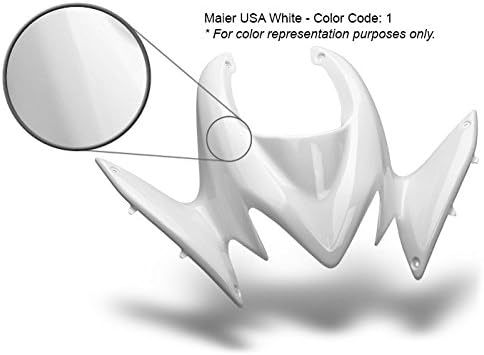 Maier USA Radiator Scoops Compatible/Replacement for 04-05 Honda TRX450R - White - 117481