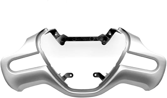 Carbon Fiber Style Replacement Steering Wheel Trim Cover Frame ABS Decal Interior Moulding Accessories Fit for Honda Civic 2006 2007 2008 2009 2010 2011 (A-Silvery)