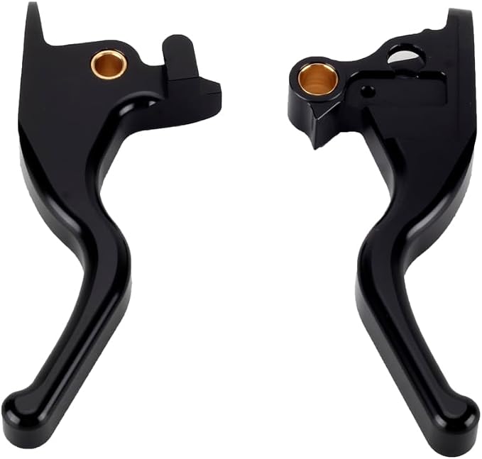 3 Finger 5.9" CNC Shorty Hand Control Lever Kit Brake Clutch Levers Fit for Harley Softail Low Rider S Sport Glide Standard Street Bob 2015-2024